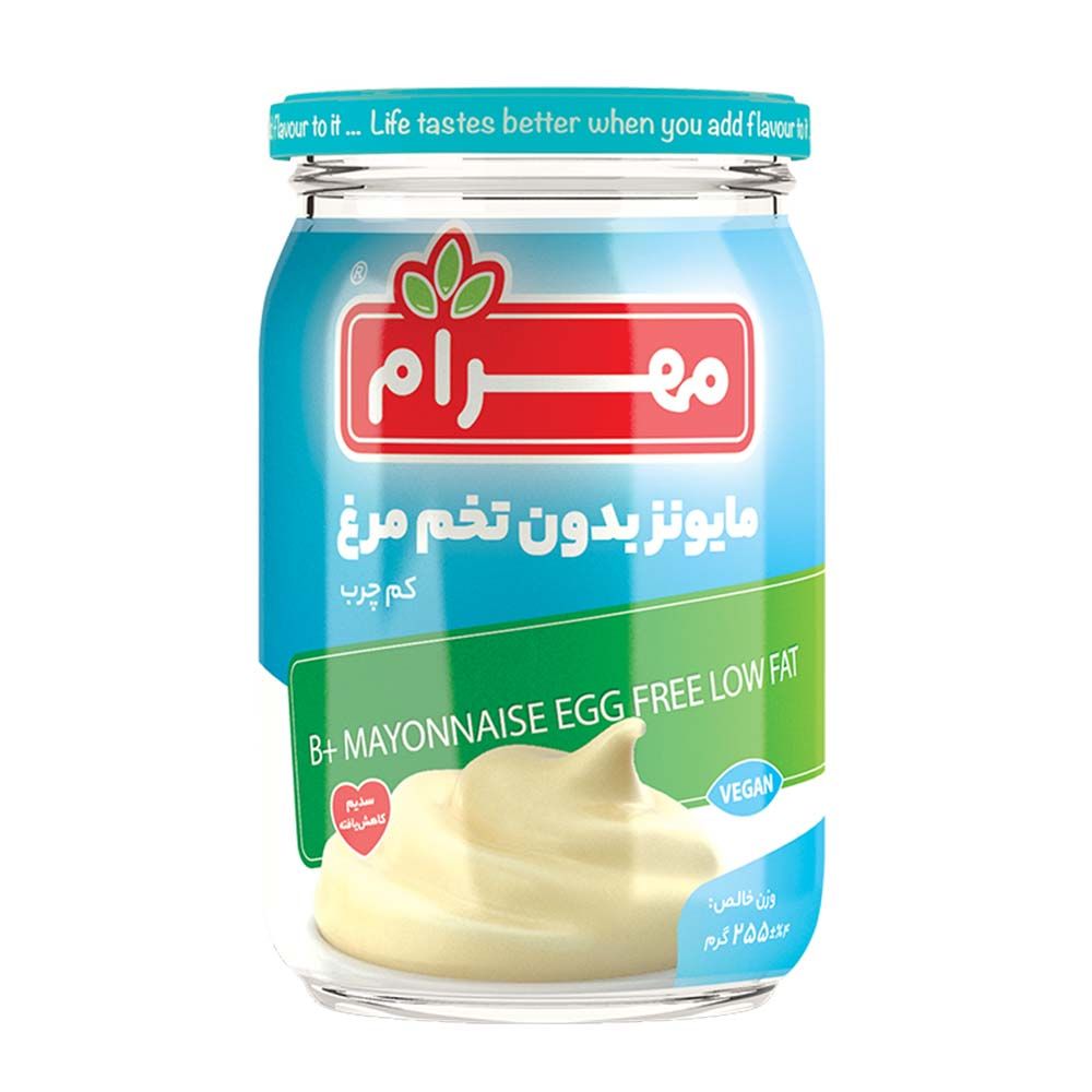سس مایونز شیشه بدون تخم مرغ 255گرم